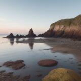 【潮溜まり】海辺に潜む生き物 | 注意したい危険な生物と触れ合い方 をイメージした 広角の風景 の写真