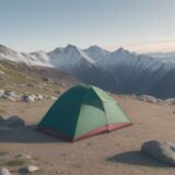 【登山道具】初心者のためのパッキング | 荷物を減らす整理術 をイメージした 広角の風景、山 の写真