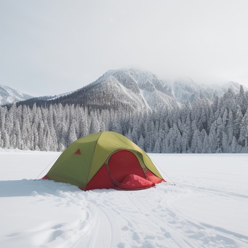 【ウィンタースポーツ】装備の持ち運び方 | 雪山への移動を楽にするコツ をイメージした 広角の風景、冬、山、雪景色 の写真