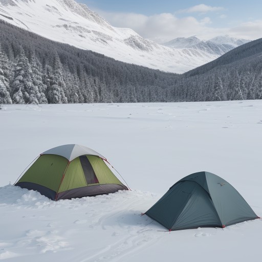 【低体温症】登山での救助待ち | 体温を維持する過ごし方 をイメージした 広角の風景、山 の写真