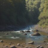 【川釣り】仕掛けの結び方 | 初心者が覚える基本の手順 をイメージした 広角の風景、川 の写真