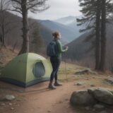 【登山ウェア】着圧タイツの効果 | 足の疲れを減らす選び方 をイメージした 広角の風景、ハイキング の写真