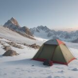 【登山道具】劣化防止剤の使い方 | ギアを長く使うためのメンテナンス方法 をイメージした 広角の風景、山 の写真