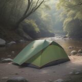 【虫よけ】川での服装選び | おすすめの素材と対策 をイメージした 広角の風景、川 の写真