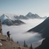 【登山】霧が出やすい時間帯 | 山行計画で注意したいタイミング をイメージした 広角の風景、山、ハイキング の写真