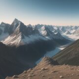 【登山】心を整えるルート | 山頂で過ごす時間 をイメージした 広角の風景、山 の写真