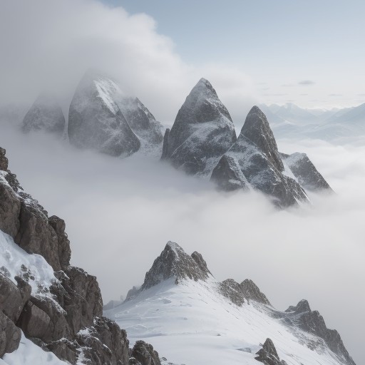 【登山】霧で視界が消えた時の対処法 | 遭難を防ぐルート確認と回避策 をイメージした 広角の風景、山 の写真