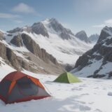 【登山用ギア】おすすめの乾燥剤 | 道具を保管する方法 をイメージした 広角の風景、山 の写真
