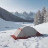 【冬山】霜が降りる仕組み | 山での見え方と注意点 をイメージした 広角の風景、山、冬、山 の写真