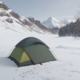 【低体温症】登山の濡れ対策以外の予防策 | 体温を維持する服装と行動 をイメージした 広角の風景、山 の写真
