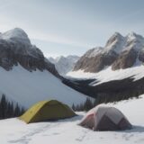 【登山】稜線を歩く時の結露対策 | 服選びと道具の準備方法 をイメージした 広角の風景、山、稜線 の写真