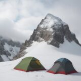 【登山】雲量による判断 | 撤退タイミングの目安と基準 をイメージした 広角の風景、山 の写真