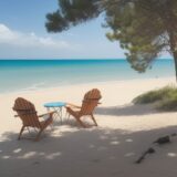 【ビーチチェア】初心者の選び方 | 海辺で使う椅子のおすすめ をイメージした 広角の風景 の写真