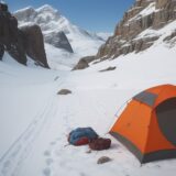 【登山用ギア】保管場所の温度管理 | 劣化を防ぐ保存方法 をイメージした 広角の風景、山 の写真