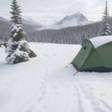 【ウィンタースポーツ】レディース用装備の濡れ対策 | 雪山での防水アイテム選び をイメージした 広角の風景、冬、山、雪景色 の写真