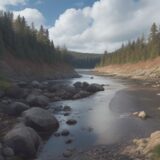 【潮の流れ】初心者が覚える読み方 | 海でのポイント探し をイメージした 広角の風景 の写真