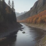 【川釣り】流れの巻き込みを防ぐ | おすすめの対策グッズ をイメージした 広角の風景、川 の写真