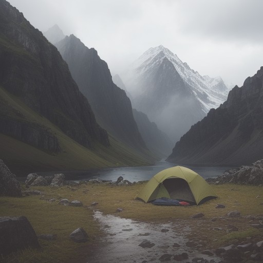 【登山】ゲリラ豪雨への備え | 山での回避策と安全な下山方法 をイメージした 広角の風景、山 の写真