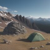 【登山】疲労を抑える栄養補給 | おすすめの行動食とタイミング をイメージした 広角の風景、山、登山道 の写真