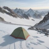 【登山】初心者が準備すべき装備 | 遭難を防ぐためのルート選びと対策 をイメージした 広角の風景、山 の写真