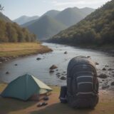 【川釣り】道具の整理方法 | 持ち運びを楽にする収納術 をイメージした 広角の風景、川 の写真