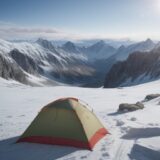 【登山】稜線を歩く服装 | 日差しと体感温度への対策 をイメージした 広角の風景、山、稜線 の写真
