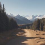 【登山】稜線を歩くコース | 停滞時間を計算した計画の立て方 をイメージした 広角の風景、稜線 の写真
