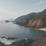 【潮の流れ】海での危険な場所 | 安全な釣りポイントの選び方 をイメージした 広角の風景 の写真
