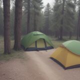 【バーナー】点火不良を防ぐ方法 | キャンプでのトラブル対策と手順 をイメージした 広角の風景 の写真