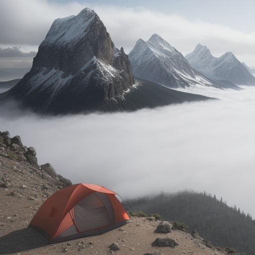 【登山】霧の中での視界確保 | 役立つ道具と使い方 をイメージした 広角の風景、山 の写真