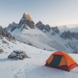 【登山】初心者が準備する装備 | 買い揃える予算の目安 をイメージした 広角の風景、山 の写真