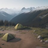 【登山ウェア】泥汚れを防ぐ選び方 | おすすめの素材と対策 をイメージした 広角の風景、ハイキング の写真