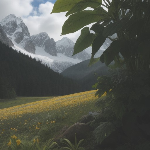 【毒草】山の植物の見分け方 | アプリで確認する方法 をイメージした 春、山 の写真