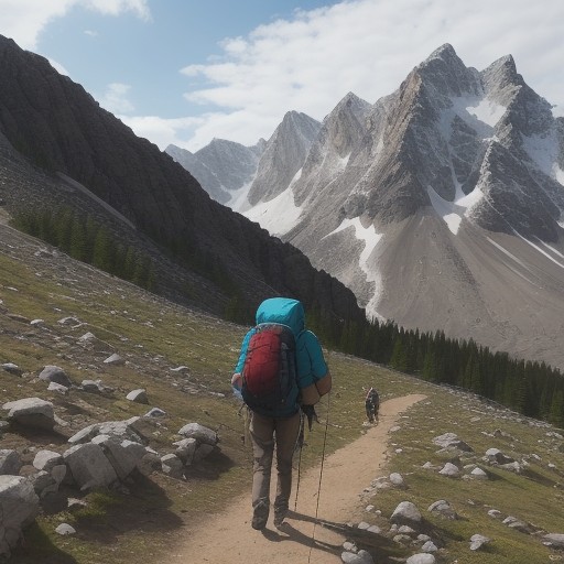 【登山】稜線を歩くためのコツ | 体力を温存して登る方法 をイメージした 山、稜線、登山道 の写真