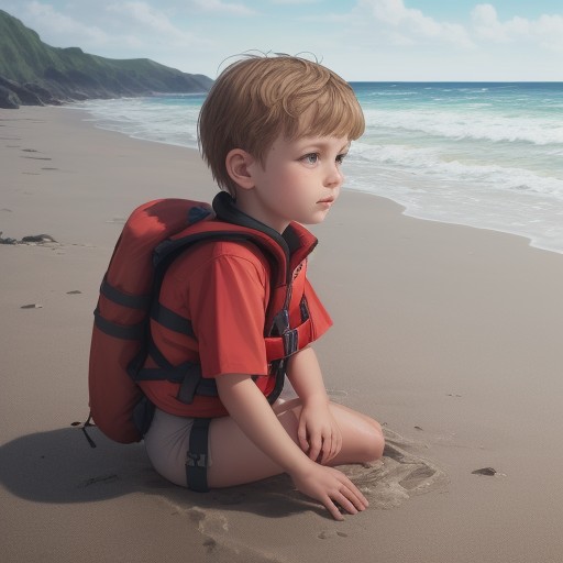 【潮の流れ】子供と海に行く前に知りたい | 危険な場所の見分け方 をイメージした 夏 の写真