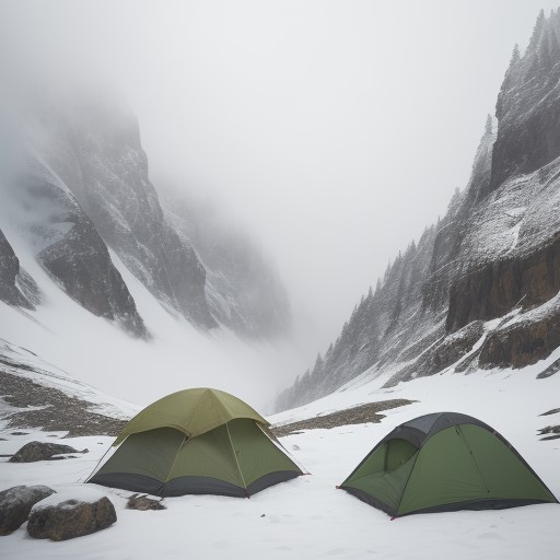 【登山】霧で視界が悪い時の歩き方 | 安全なルート確認と回避策 をイメージした 山、冬 の写真