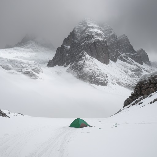 【登山】霧での停滞判断 | 安全に下山するための目安 をイメージした 山 の写真