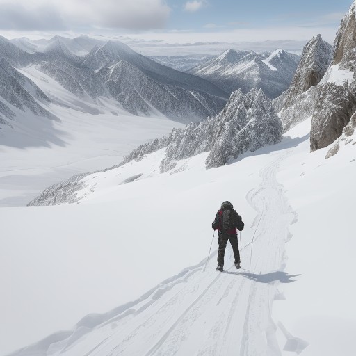 【登山】稜線の歩き方 | 停滞時間を短くするコツ をイメージした 山、稜線、冬 の写真