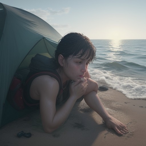 【溺水】海で足がついた時の対処法 | 生き残るための自助努力 をイメージした自然風景の写真