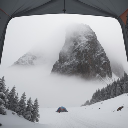 【登山】霧での停滞判断 | 安全な下山のための基準 をイメージした 山 の写真