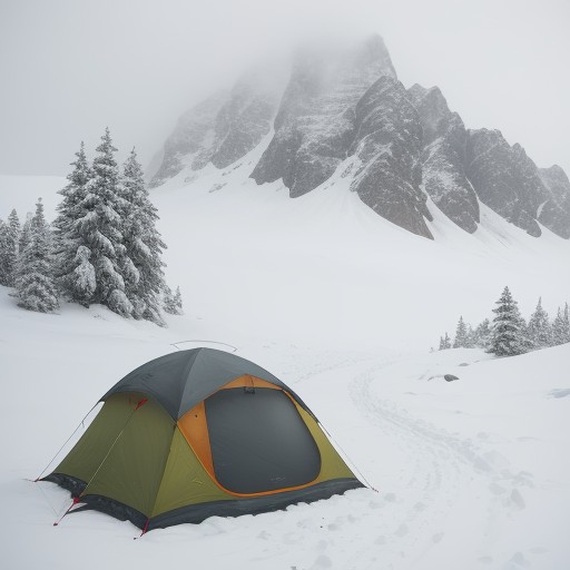 【登山】霧での視界不良への対策 | 安全に下山するためのルート確認術 をイメージした 山、冬 の写真