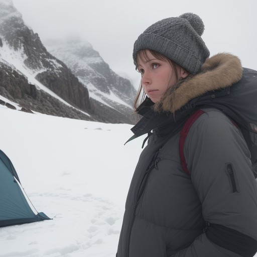 【低体温症】登山の濡れた服の脱ぎ方 | 体温を維持する手順 をイメージした 冬、山 の写真