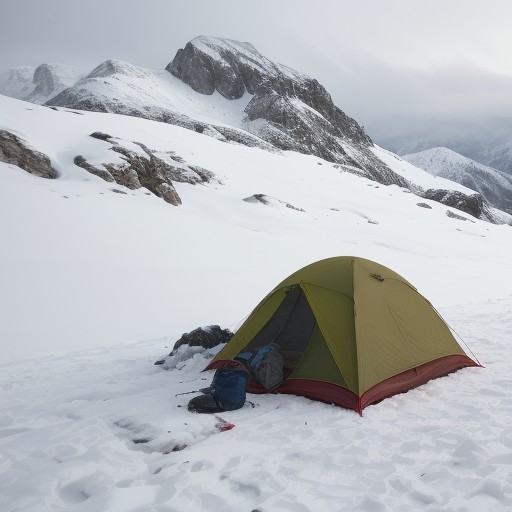 【登山】稜線の霜への備え | 冬山での装備と注意点 をイメージした 冬、山、稜線、冬 の写真