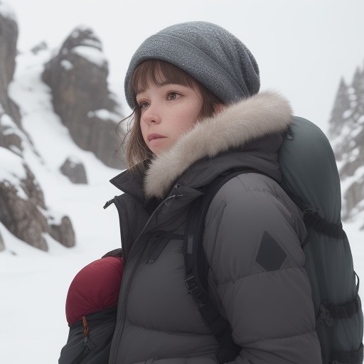 【登山】稜線の強い風への備え | 体温低下を防ぐ装備と対策 をイメージした 山、稜線、冬 の写真
