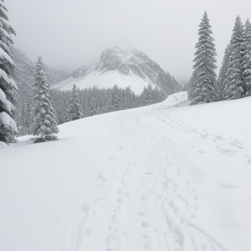 【登山】稜線の歩行時間を出す | 停滞時間の計算方法 をイメージした 雪景色、山、冬、山、稜線 の写真