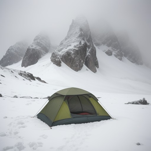 【登山】霧での視界不良への備え | 安全なルート歩きの方法 をイメージした 山、冬 の写真