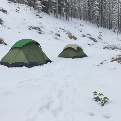 【山菜】採取の時期 | 標高によるタイミングの違いについて をイメージした 春、夏、春、雪景色 の写真