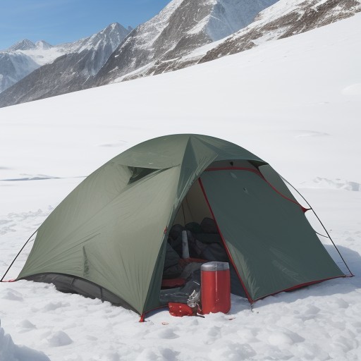 【低体温症】登山の飲み物の温め方 | 体を温める対策と準備 をイメージした 冬、山 の写真