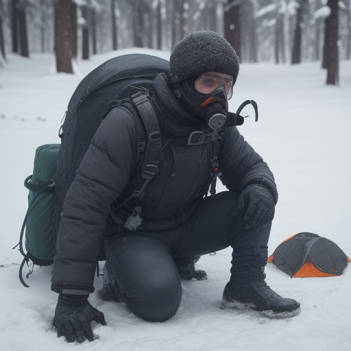 【潜水具】ヘルメット付き装備で挑む | 寒冷水域のダイビング体験 をイメージした 冬 の写真