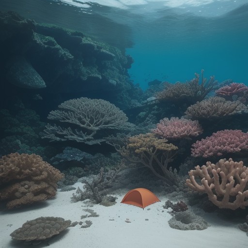 【サンゴ礁】沖縄の海で見る魚と珊瑚 | 保全活動の現状 をイメージした自然風景の写真